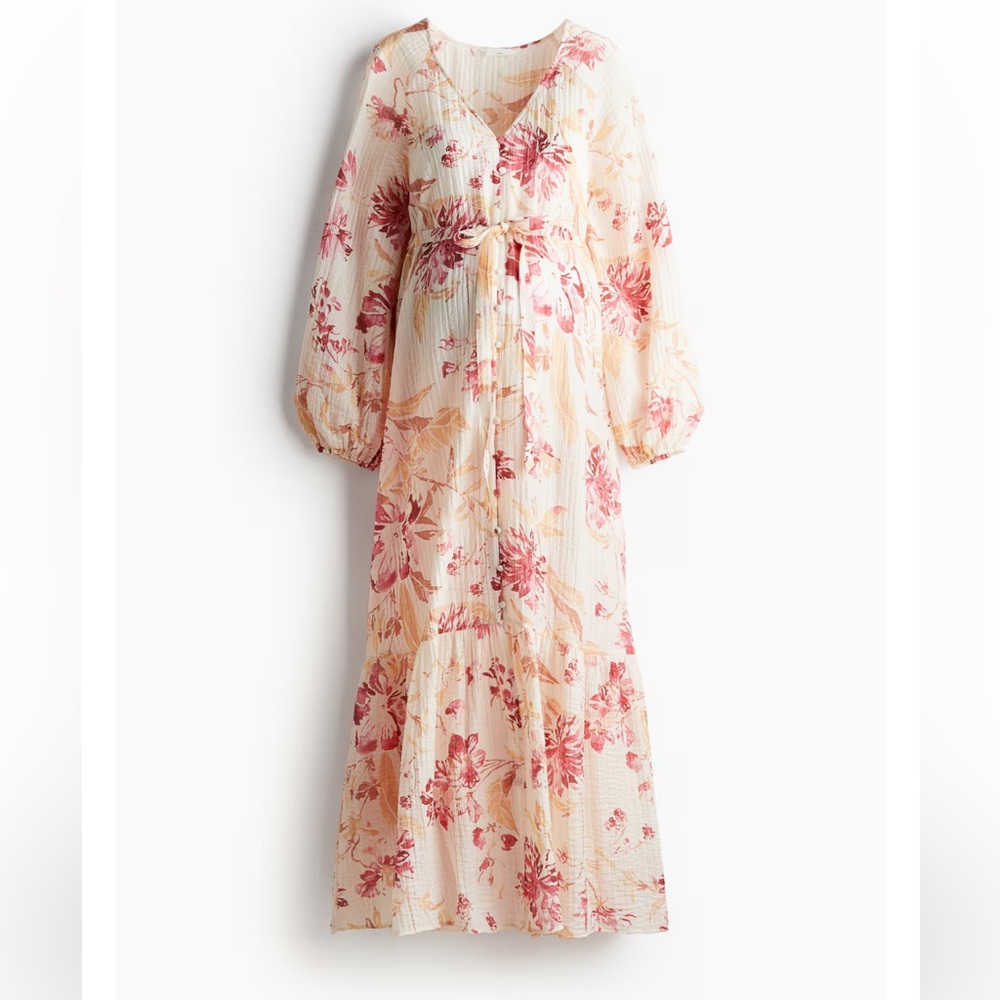 H&M Mama Before & After Tie Waist Dress